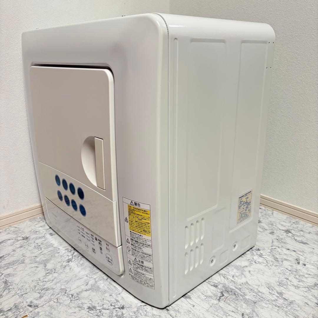 美品✨清潔✨2021年製　東芝 衣類乾燥機 4.5kg ED-458 ホワイト