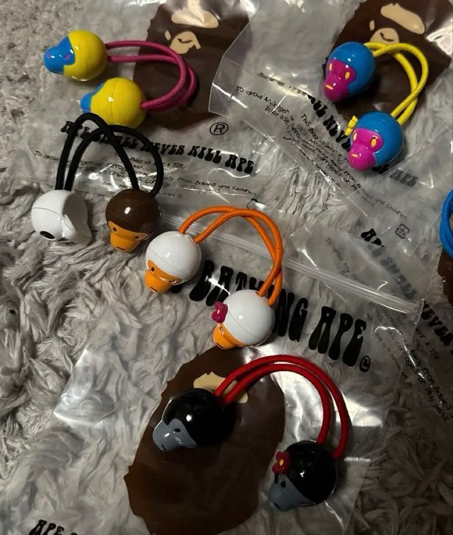 【レア】新品未使用　A BATHING APE　マイロ　ヘアゴム　5点セット