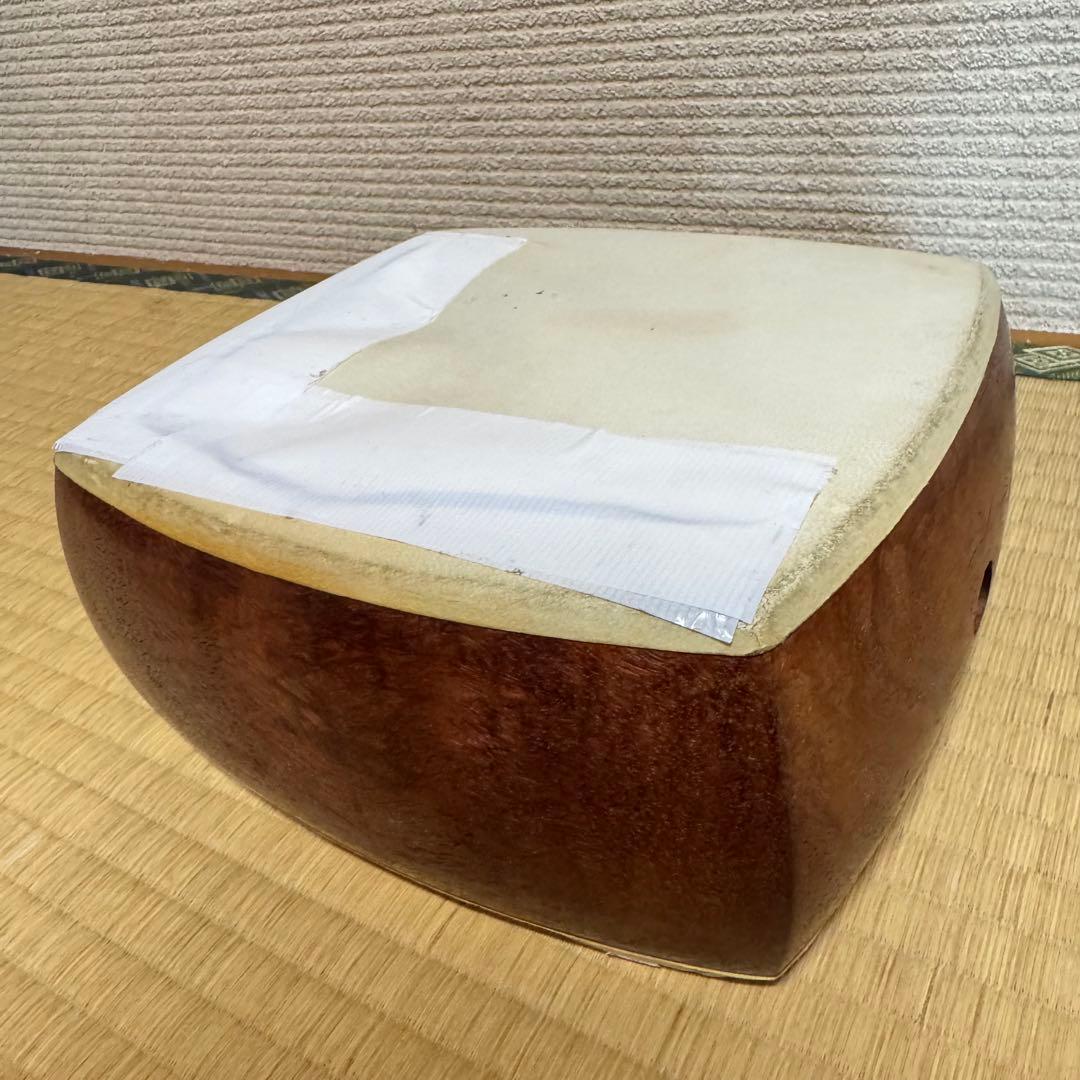 初心者オススメ　中棹　三味線　セット　撥　胴かけ　駒　ハードケース　花梨　丸打胴