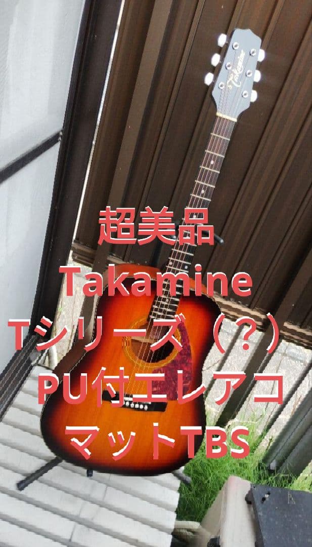 超美品 Takamine Tシリーズ（？） PU付エレアコ マットTBS