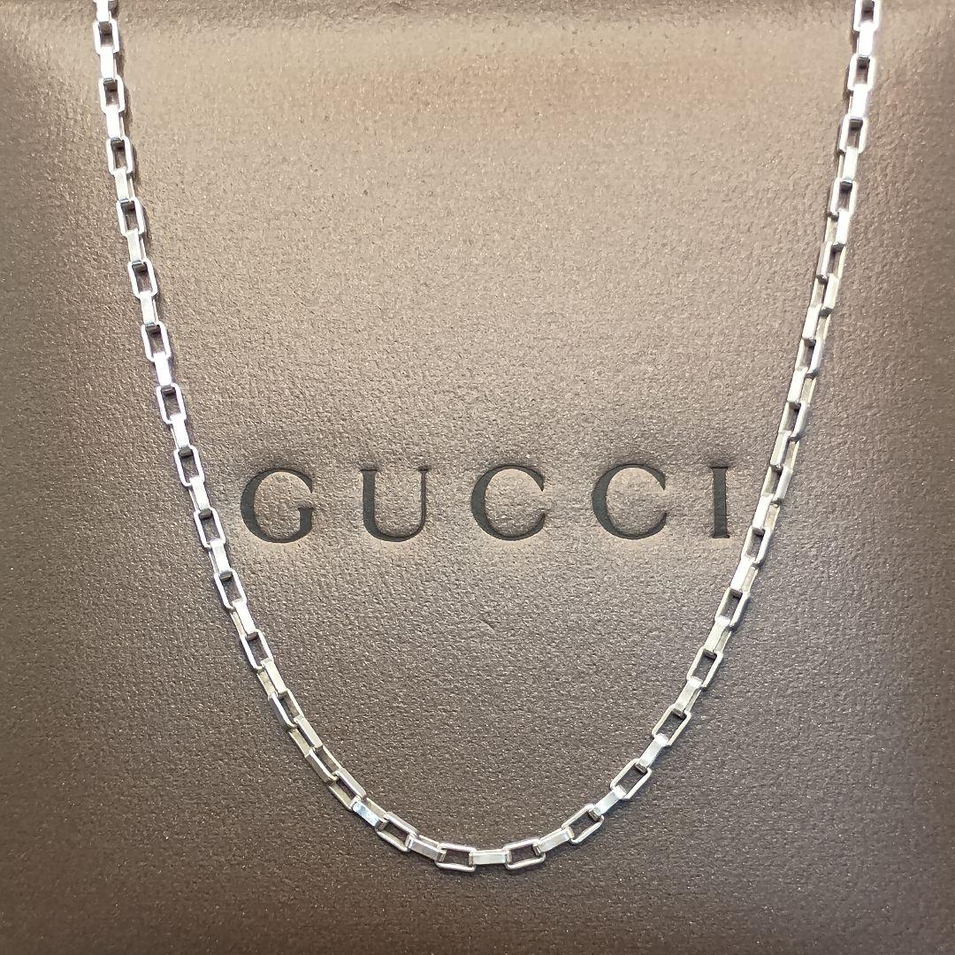 【美品】GUCCI ベネチアンチェーン 51cm SILVER925ユニセックス