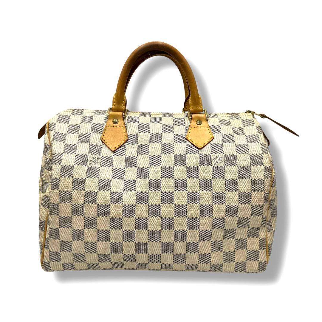 美品 ルイヴィトン ダミエ アズール スピーディ30ハンドバッグ