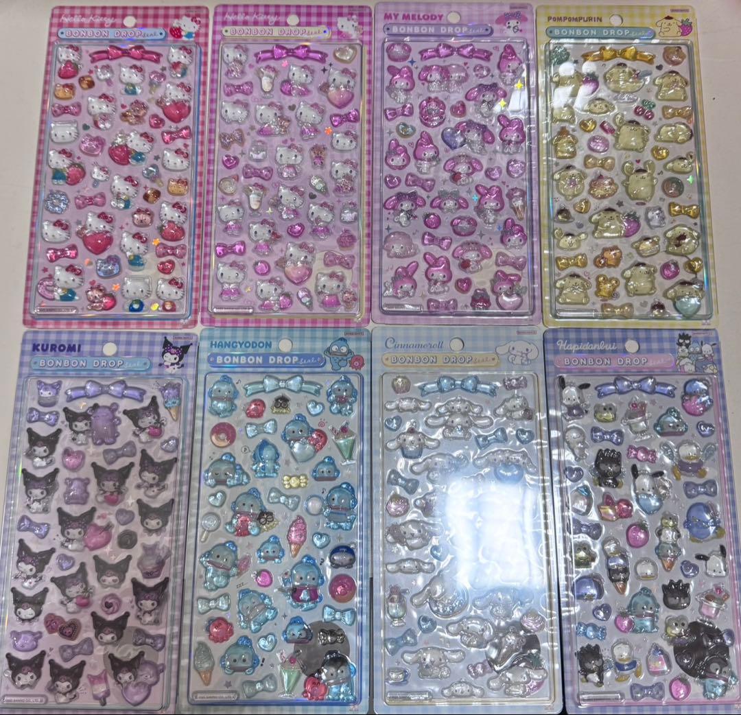 【正規品】 サンリオたまごっち ディズニー ボンボンドロップシール 18点セット