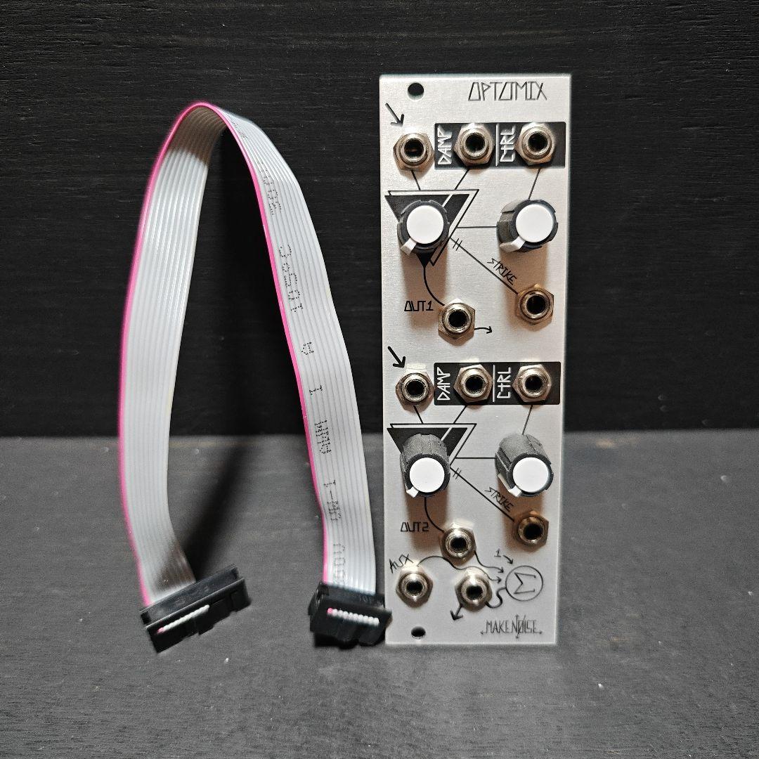 Makenoise OPTOMIX モジュラーシンセサイザー 叩く、弾く、有機的なサウンドを簡単に作成できるローパスゲート「Make