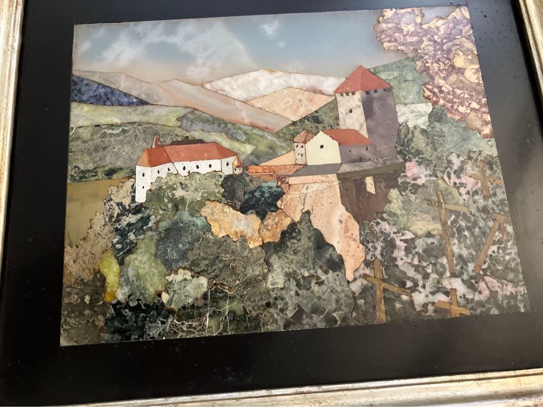 イタリア製 モザイク画 C. Vannini 直筆サイン入り 真作 - メルカリ