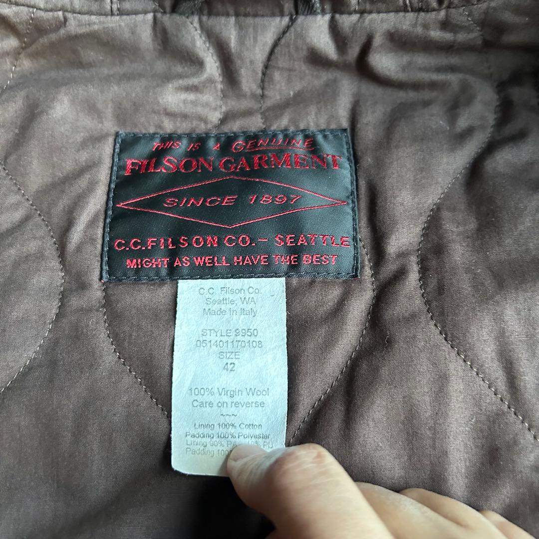FILSON ITALY フィルソン ジャケット ネイビー コート キムタク - メルカリ