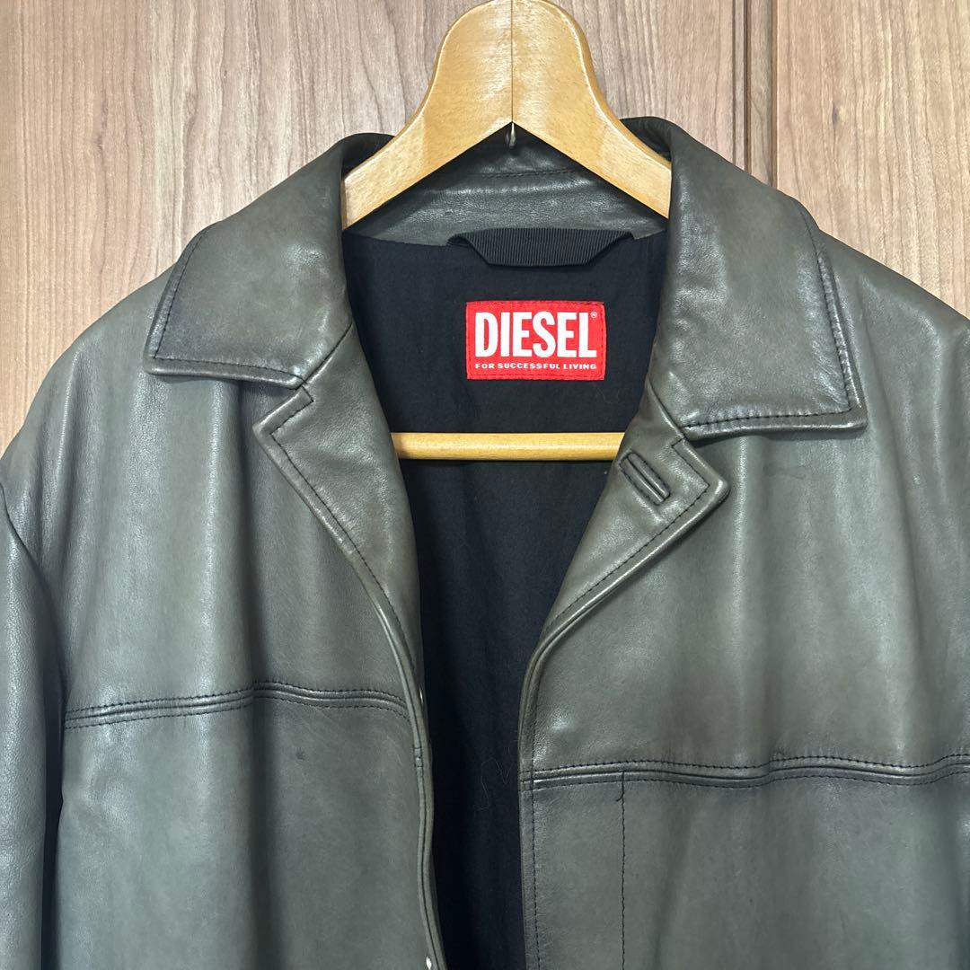 ディーゼル ラムレザーハーフコート L-NICO サイズ52 ¥198,000- - メルカリ