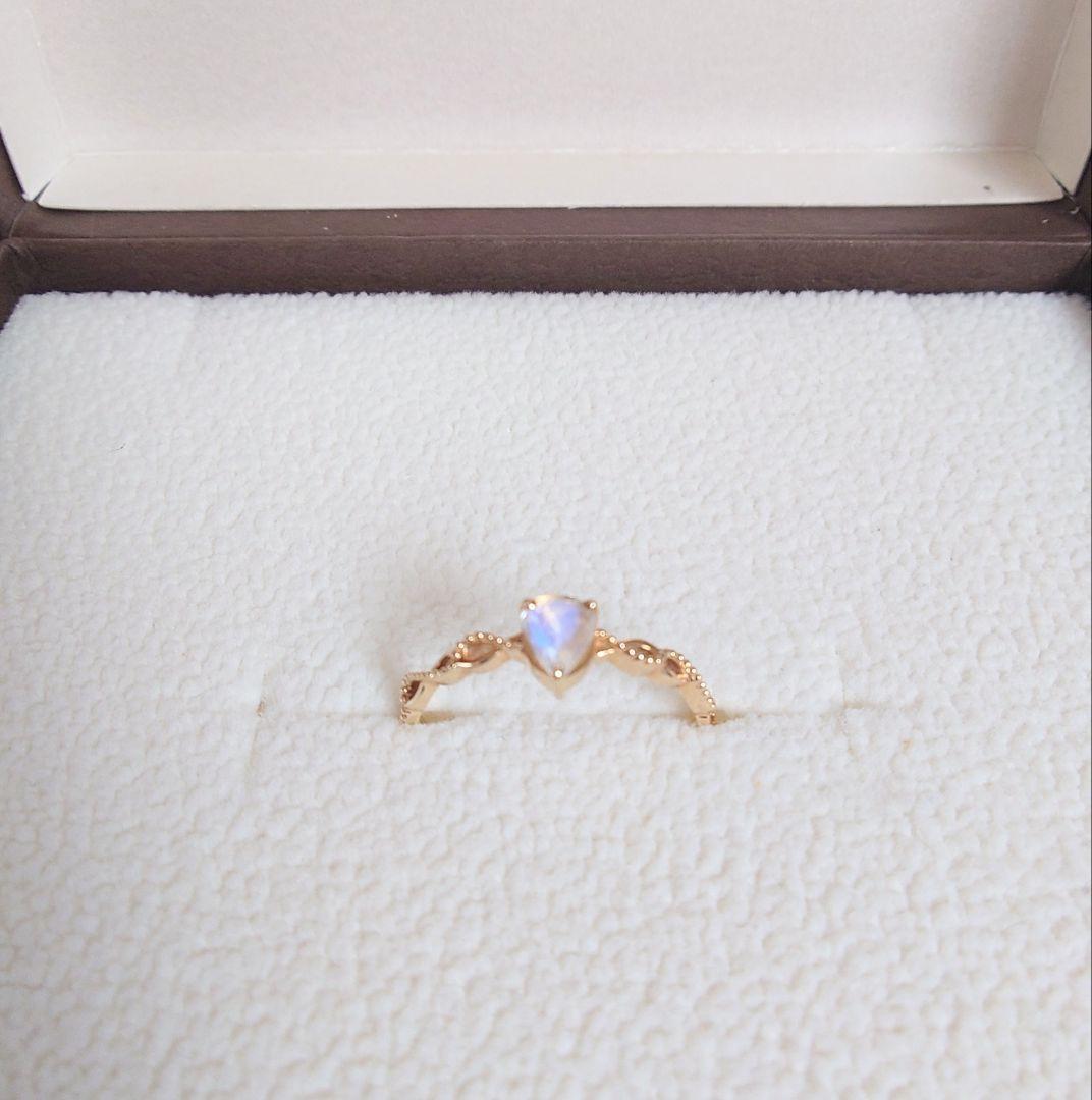 「うさ」エステール K10 ブルームーンストーン リング