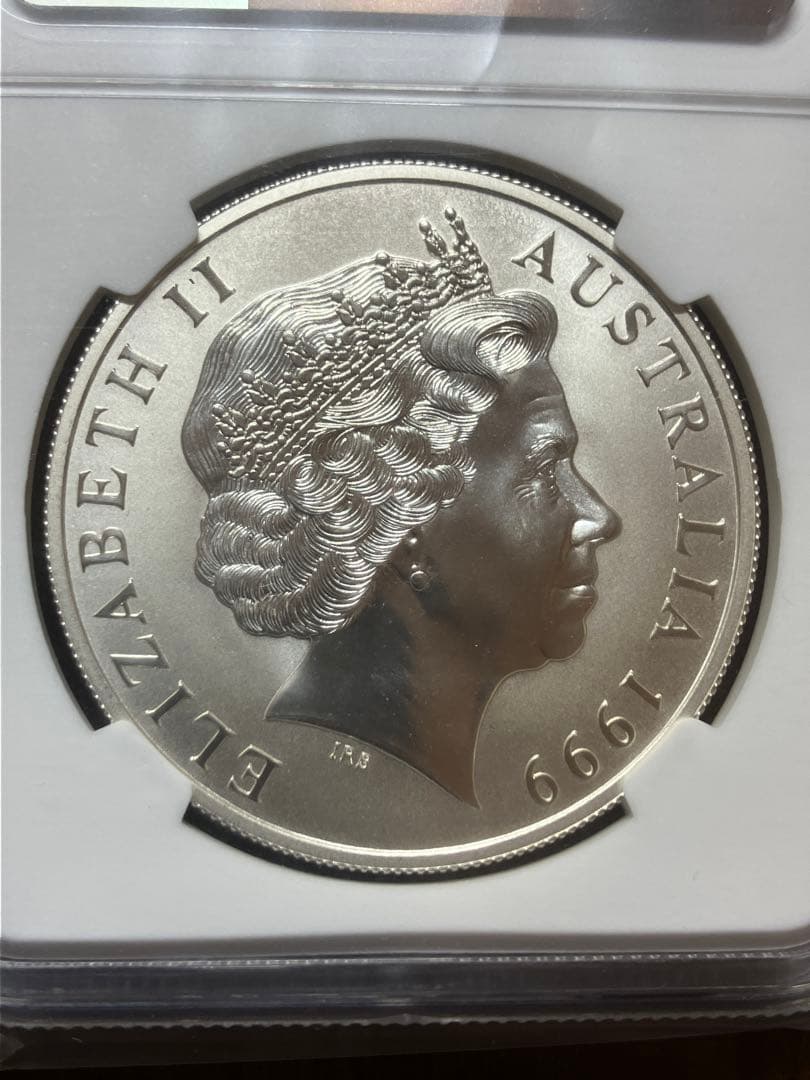 ☆純銀 銀貨1990年 オーストラリア 1ドル 銀貨 カンガルー MS69 鑑定