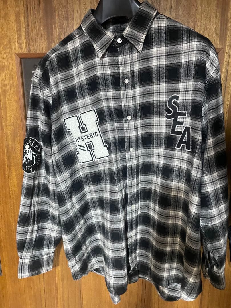 HYSTERIC GLAMOUR チェック柄長袖シャツ