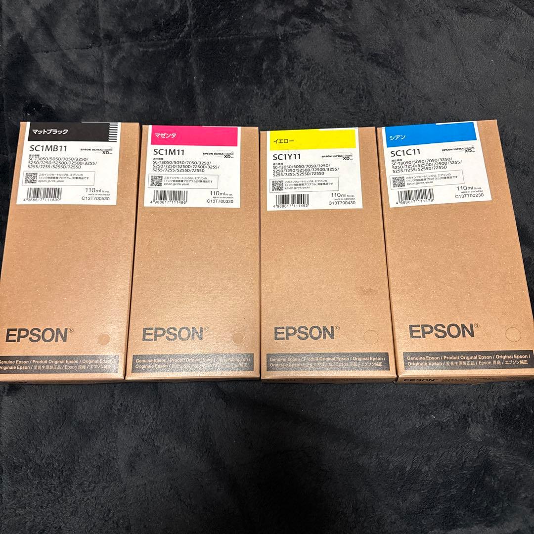 EPSON 大判プリンタ　インクカートリッジ トナーカートリッジ 4色セット