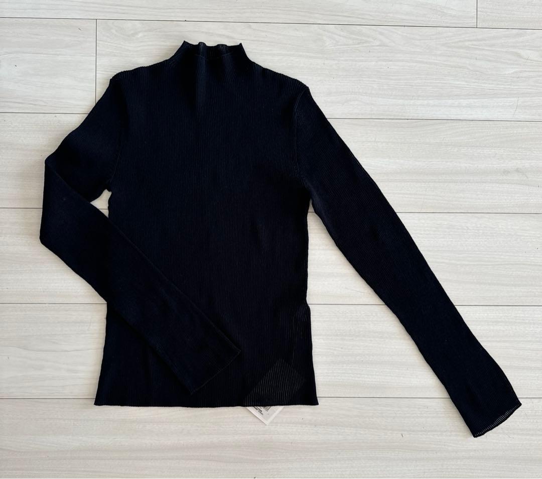 【新品未使用タグ付き】ルフィル シアーニット　ブラック　フリー