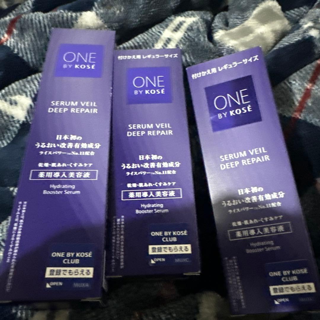 【激安】ONE BY KOSE ディープリペア 本体1＆付け替え2個 楽天市場】ONE BY KOSE セラムヴェール ディープリペア 付け替え 60ml