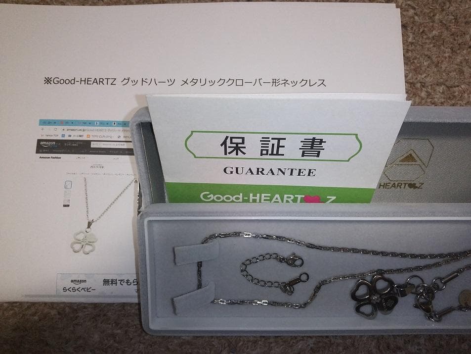 グッド ハーツ クローバー メタリック ネックレス Good HEARTZ