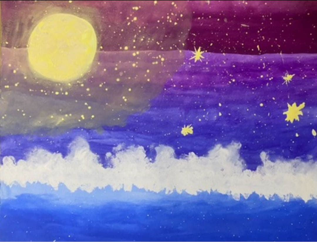 絵 昼と夜の融合