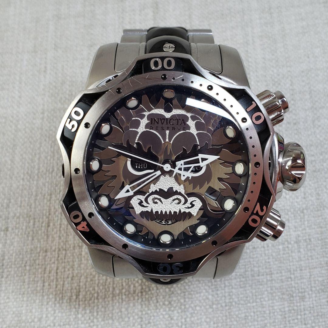 INVICTA VENOM インビクタ ヴェノム 腕時計 シルバー×ブラック
