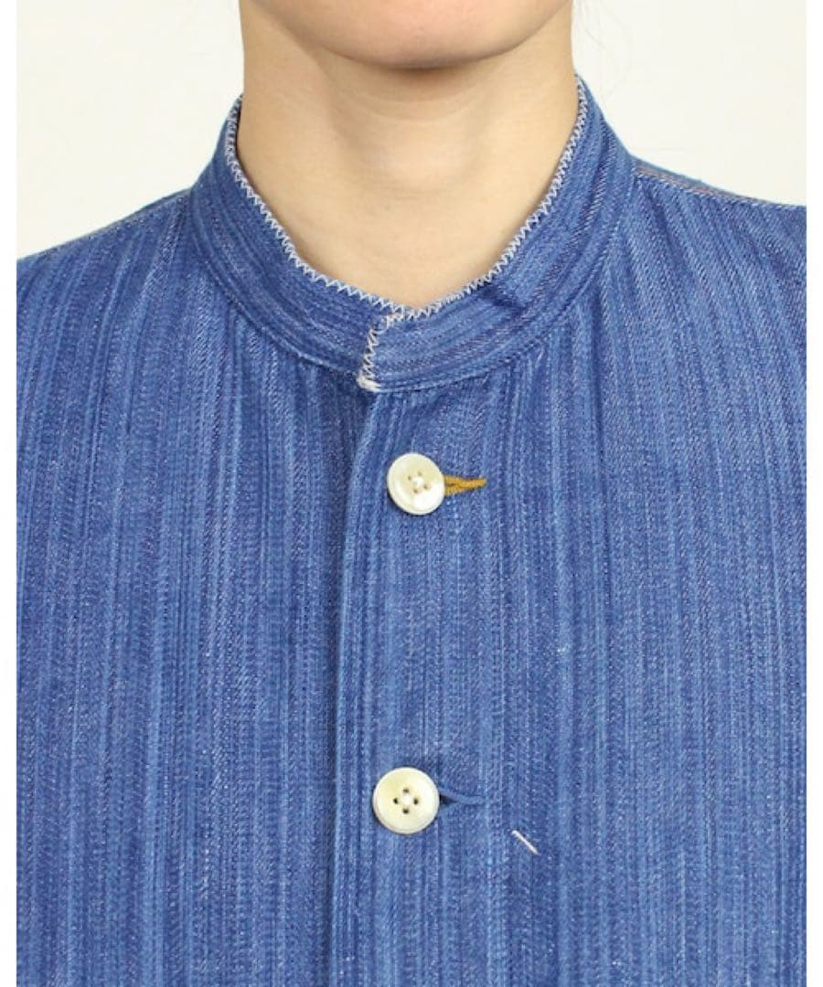 45R 藍カディ3000デニムマーサーパンツ　えみおわす　ヨーガンレール