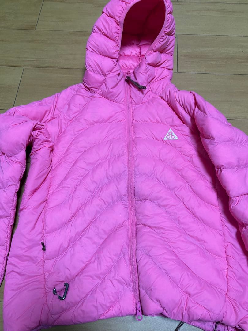ナイキ ACG プリマロフト ダウンジャケット ピンク S 短丈 サーマ