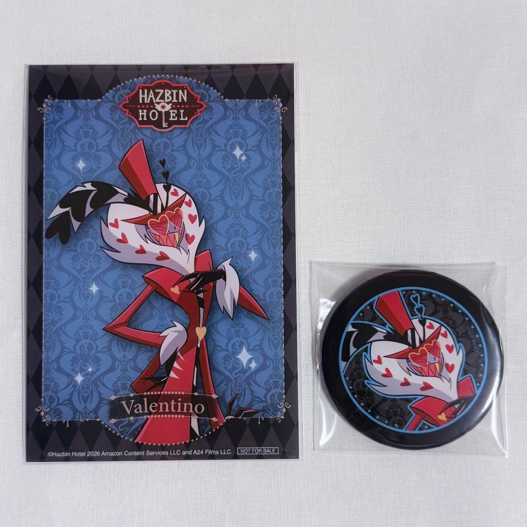 ハズビンホテル コラボカフェ 缶バッジ 特典 ポストカード