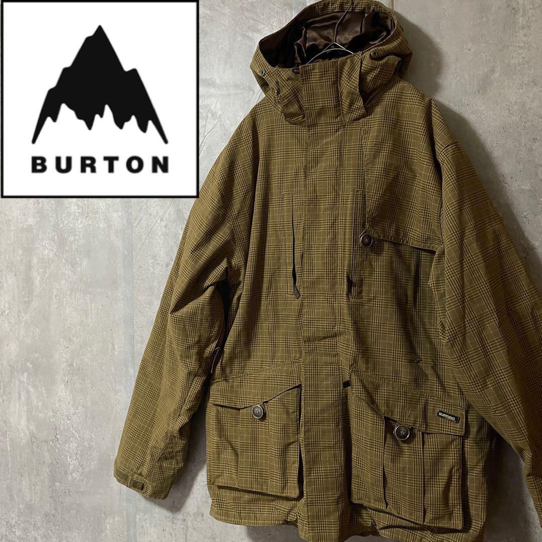 Burtonバートンスキーウェアスノーボードジャケットパーカーフードベージュ茶色