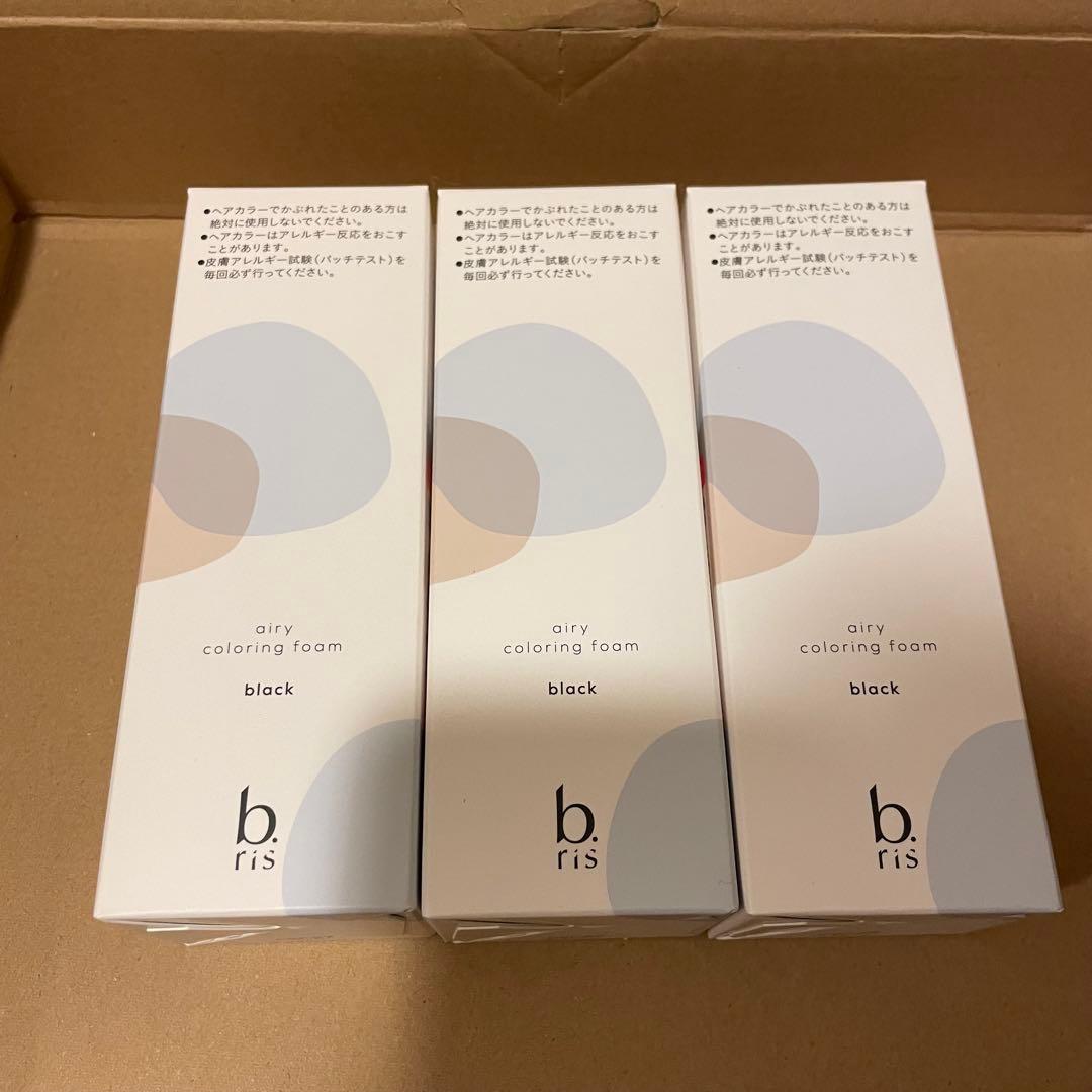 ビーリス ブラック エアリーカラーリングフォーム 白髪染め b ris ビーリス b.ris エアリーカラーリングフォーム 80g ブラック 白髪染め