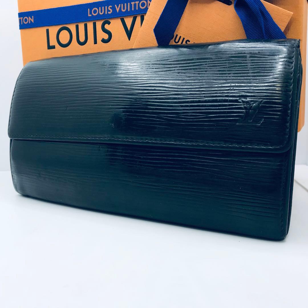 ルイヴィトン✨エピ 黒 ポルトフォイユ サラ 長財布 ノワール ブラック