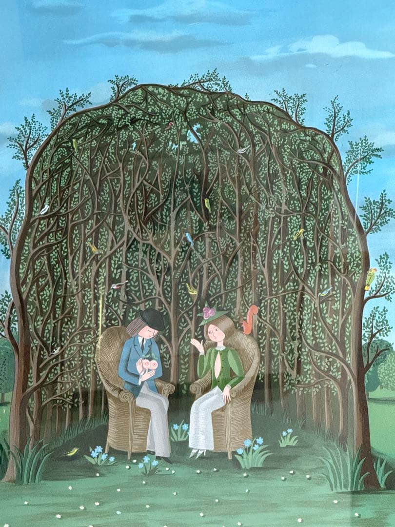 真作 レイモン・ペイネ フランス人気画家【春】EA23/50 本人サイン 共