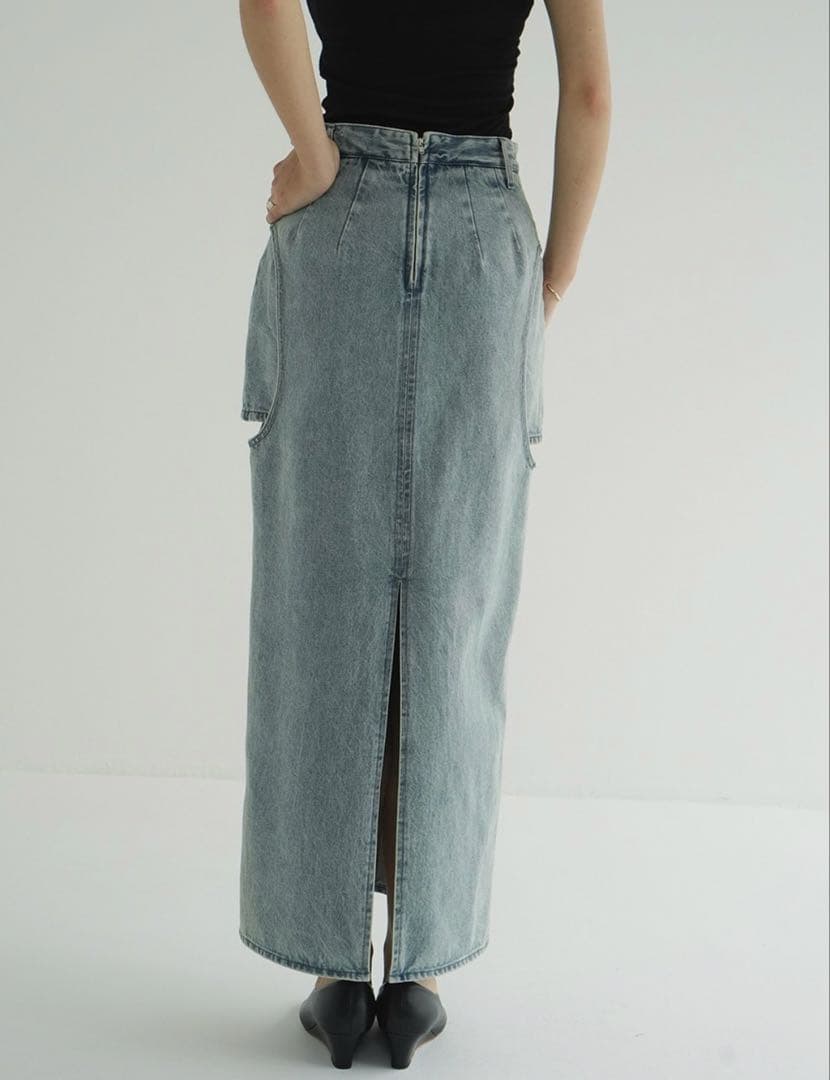 な*な様 CLANE CIRCLE CUT LAYERED DENIM SKIR