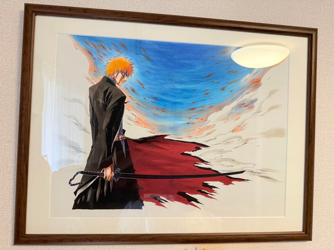値下げ不可　額装高精細複製原画 No.1 <BLEACH EX.> 黒崎一護