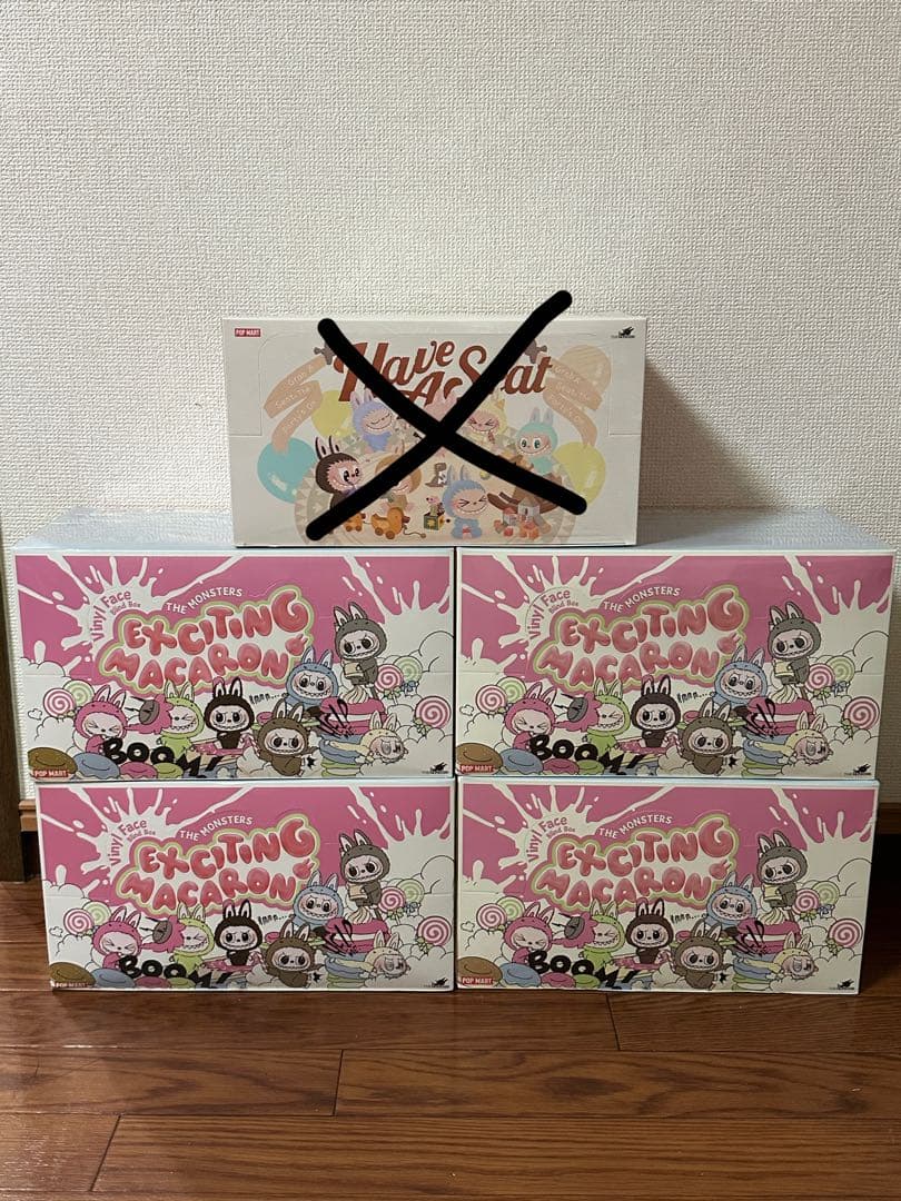 ポップマート ラブブ Exciting Macaronアソートボックス x4 POP MART（ポップマート） 【正規品・アソート】THE MONSTERS Exciting