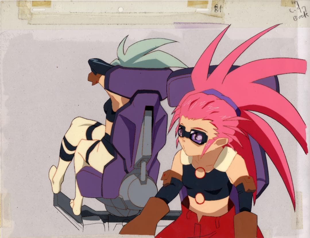 天地無用! TV 鷲羽 魎呼 セル画 手書き背景合致 - メルカリ