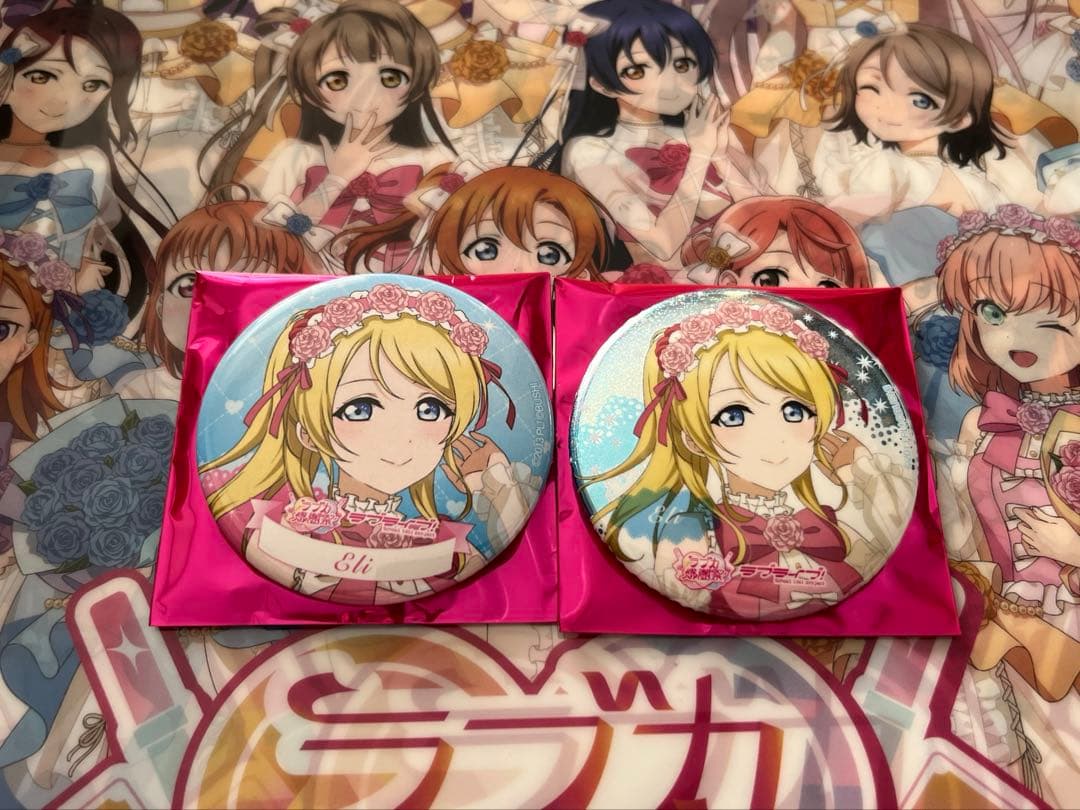 絢瀬絵里 ラブライブ μ's ラブカ感謝祭 15周年 缶バッジ ホロ ノーマル