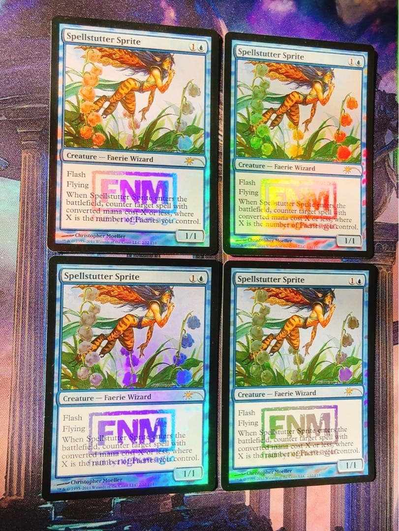 FNMプロモfoil】呪文詰まりのスプライト 英語 4枚セット - メルカリ