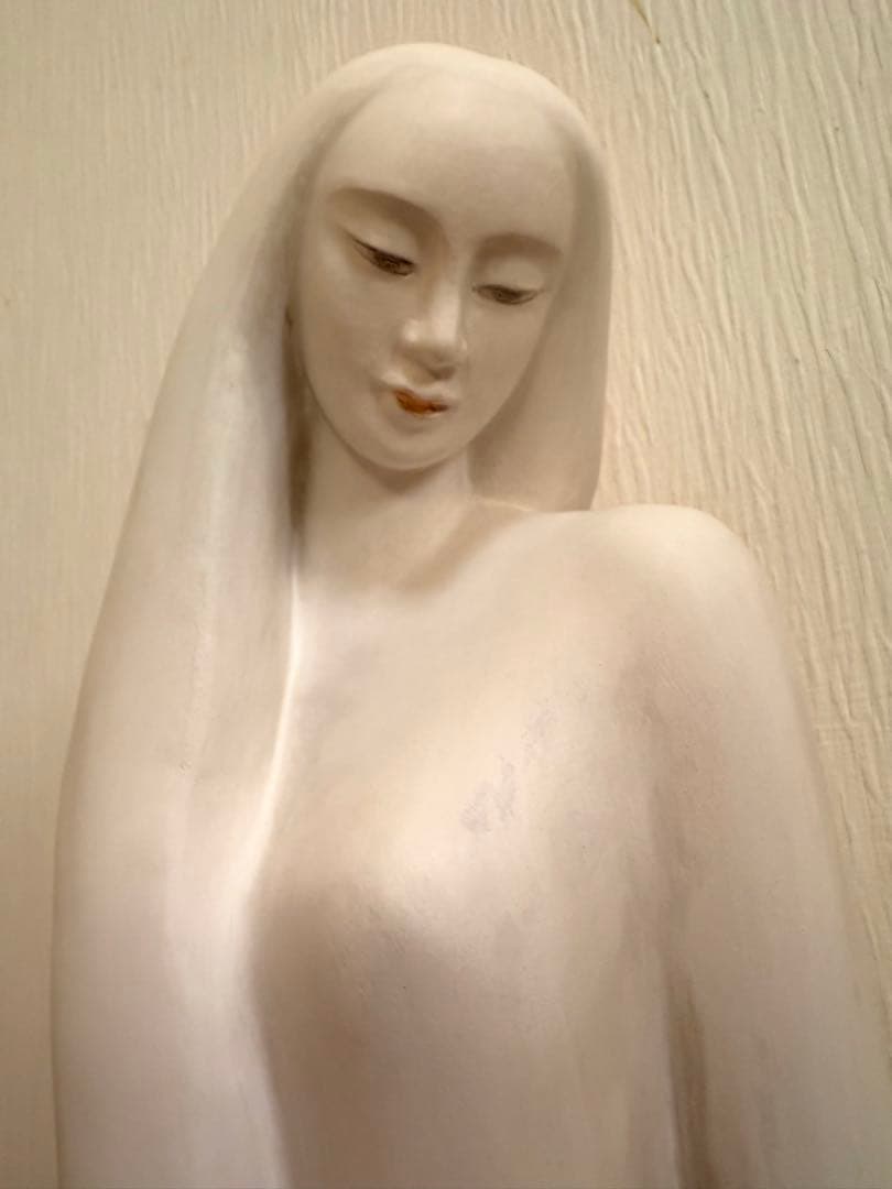 岩瀬なほみ　游　木彫布貼人形 雪」 岩瀬なほみ 木彫布貼り 彩色 共箱 | 林人形工房 ネットショップ