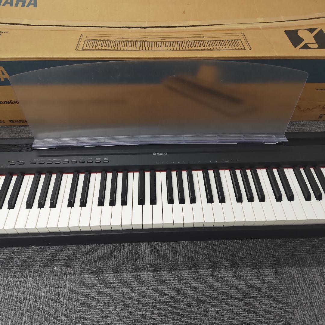 YAMAHA 電子ピアノ P-95B 譜面台付き アダプター簡易ペダル付き　美品